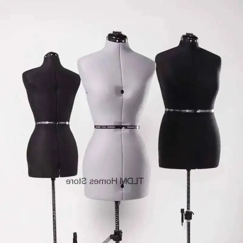 

Female Mannequins Adjustable Design Size Tools Clothing Three-dimensional Cutting Model Female Upper-body with Stand z Tailor