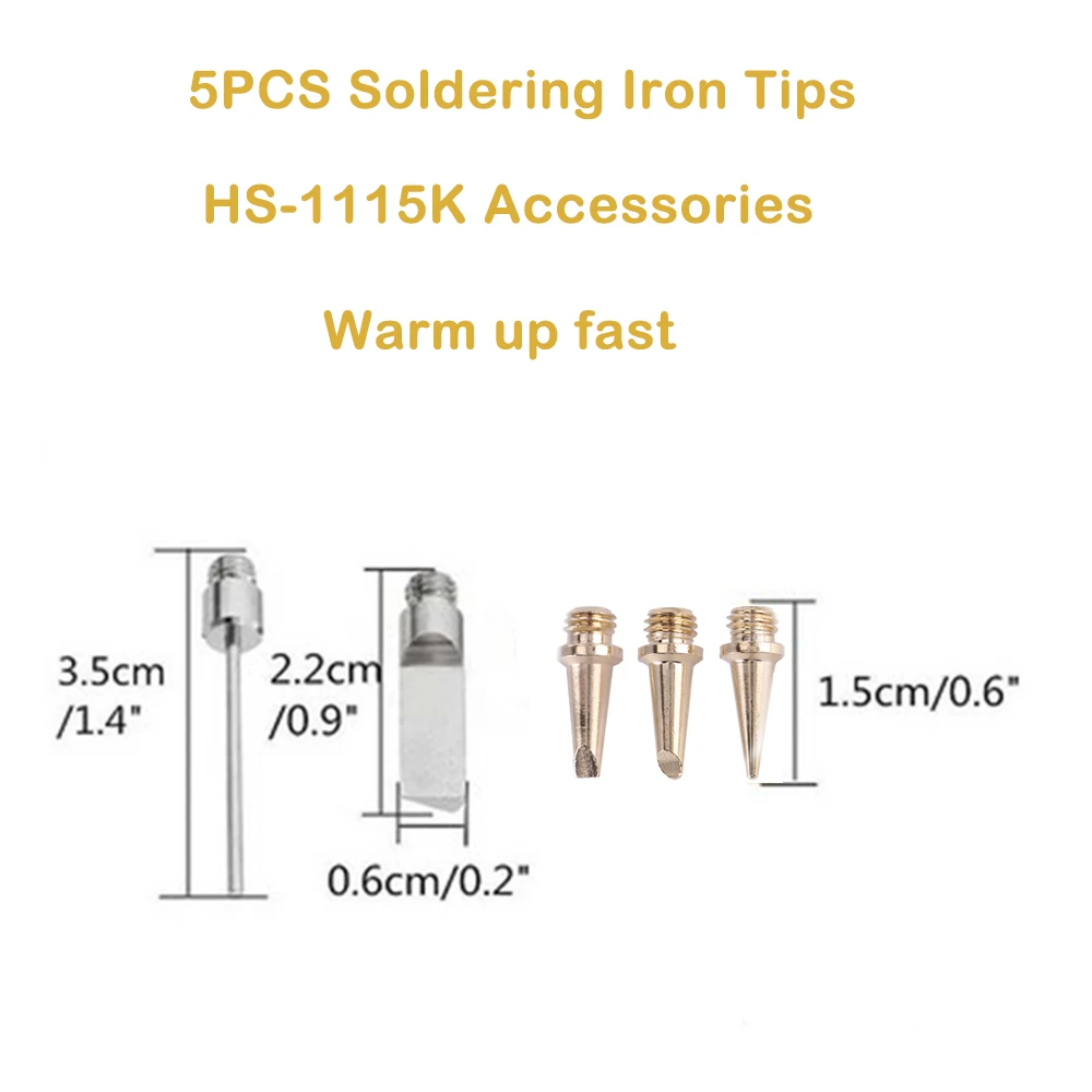 5 pz HS-1115K saldatore a Gas autoaccensione Kit torcia per saldatura a batteria strumento di accensione di alta qualità punta del saldatore butano