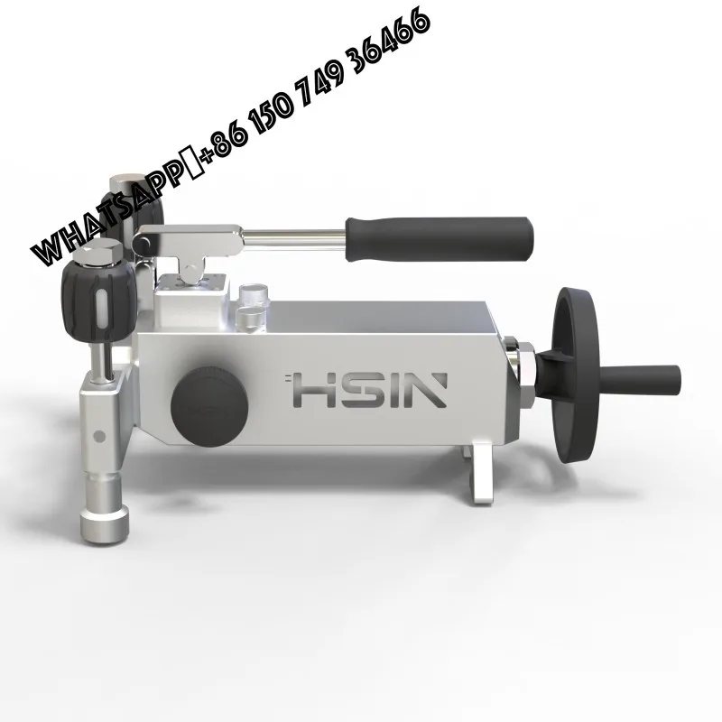 

HSIN615 Portable Hydraulic Oil Water Pressure Calibration Testing Pump Manual Pressure Gauge Comparator Easy Operate 700bar