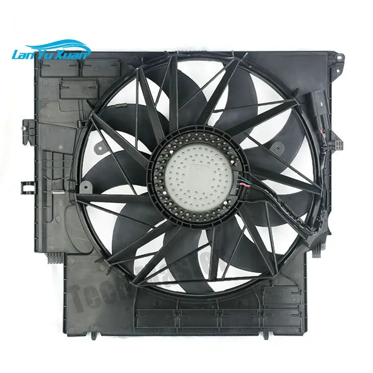 New Auto Cooling System Radiator Fan Cooling Fans For BM-W F25 400W Radiator Cooling Fans 17427601176