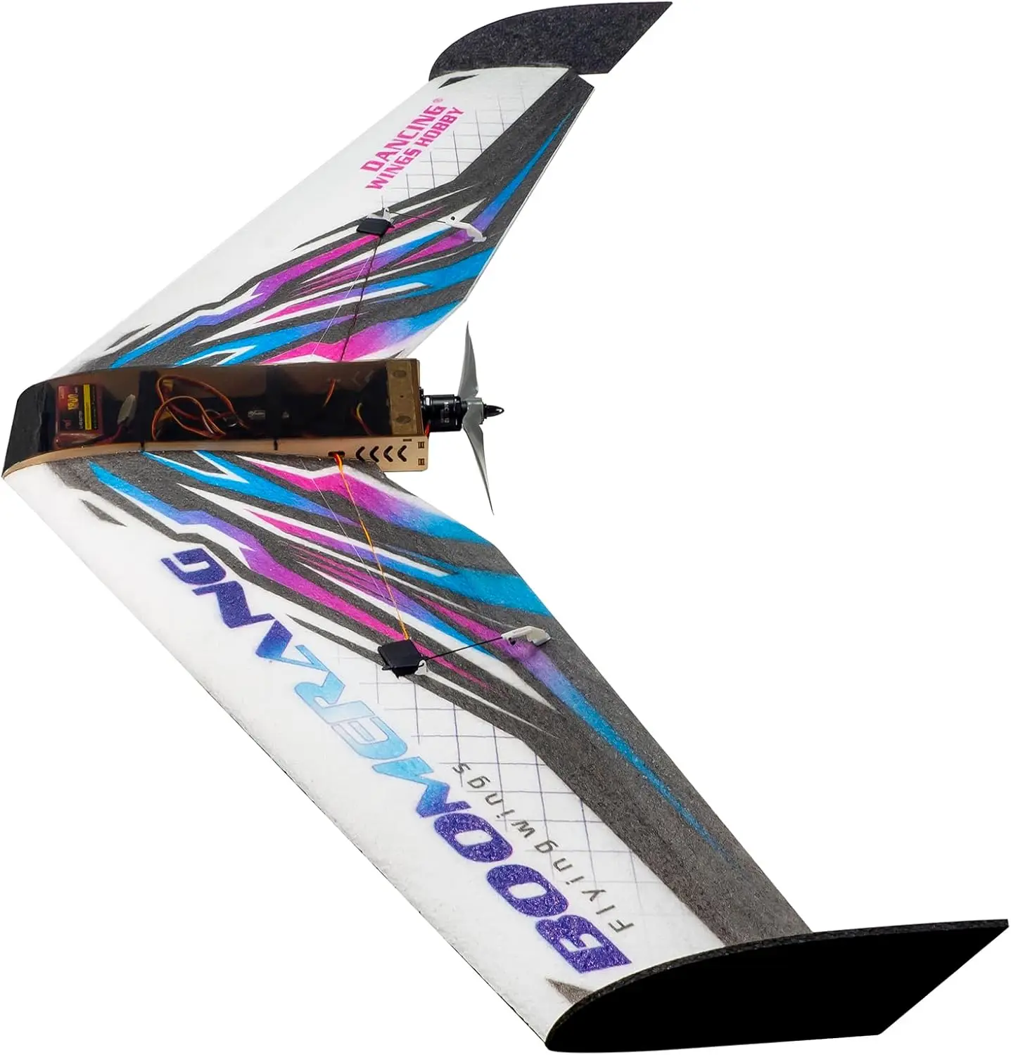 E42 EPP Flying Wing RC Airplane Model 1114mm Wingspan FPV Delta Wing Tail-Pusher Glider Kit with Power Combo (KIT+Motor+Prop+E)