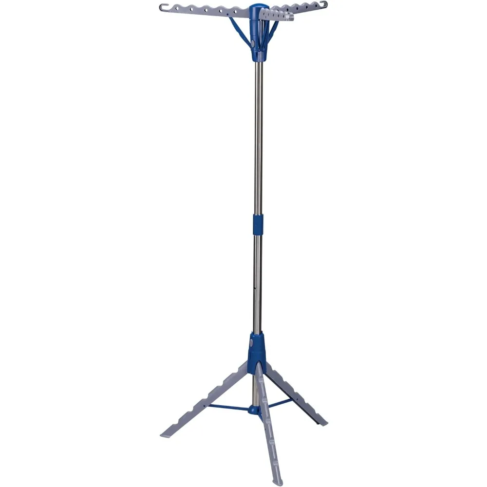 Household Essentials Collapsible Portable Indoor Tripod Clothes Drying Rack for Hanging Laundry