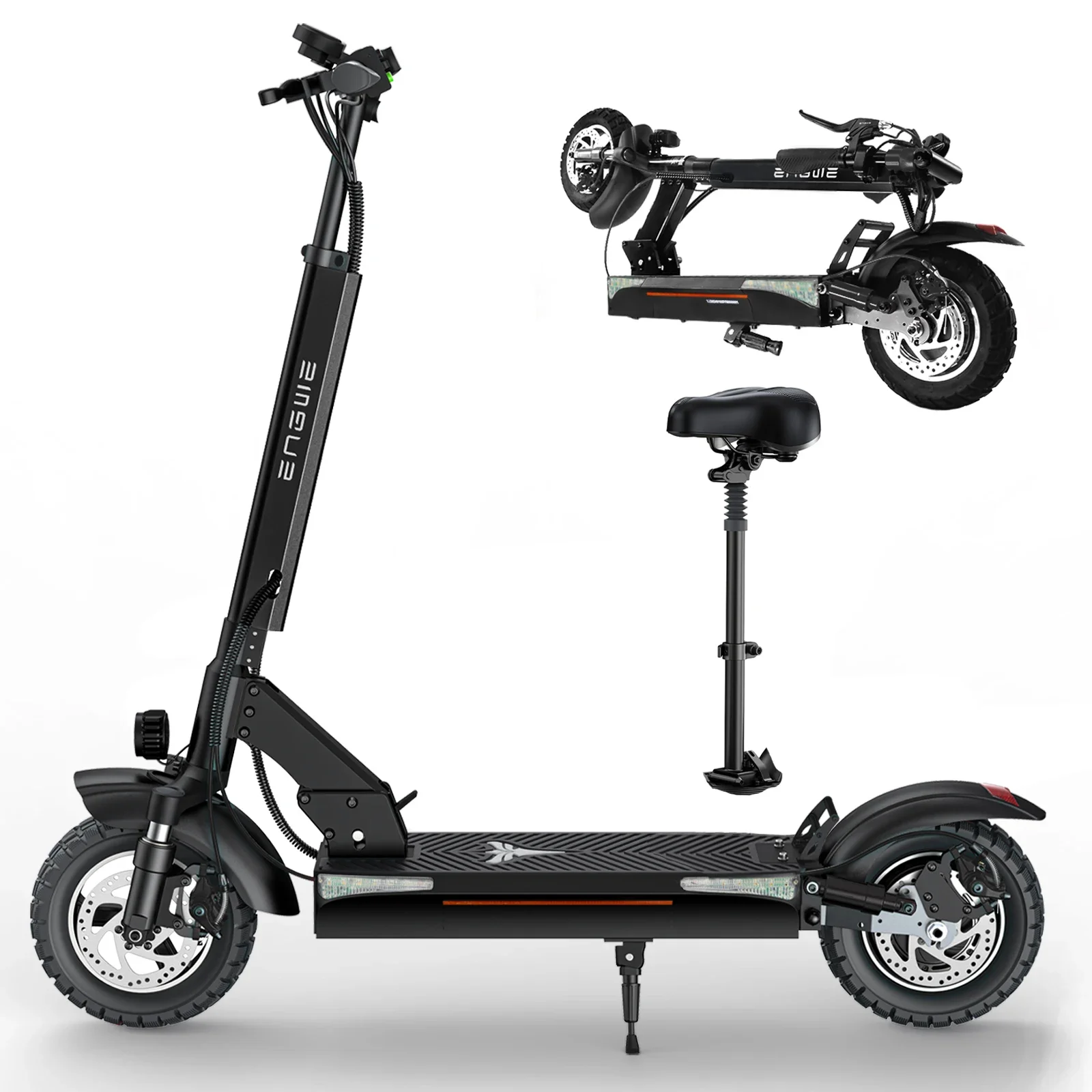 2024 Nieuw ontwerp elektrische scooter US Warehouse volwassen scooter Y600 achtermotor 600 W ofroad 10 inch met 48 V 18.2ah opvouwbare scooter