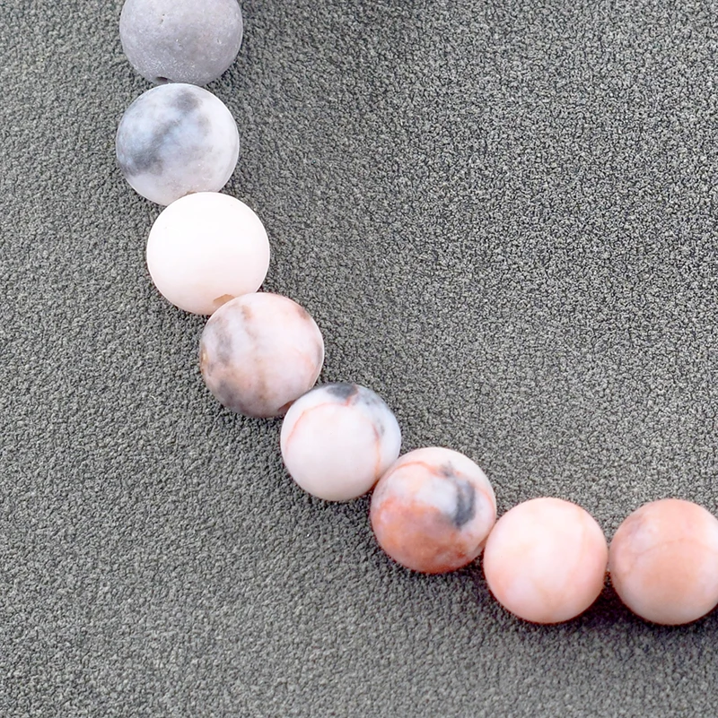 Froster Natural Pink Zebra Stone Bracelet Women Energy Jasper Bracelet Jewelry Male Bangles Yoga Healing Essential Oil Diffuser