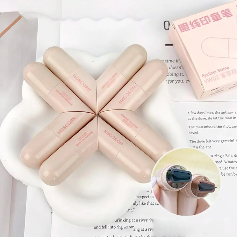 双頭アイライナー 長持ちする耐湿性 防水 汚れずにアイライナーを印刷する 速乾性のメイクアップ化粧品