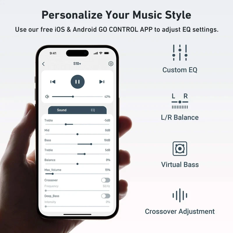 Arylic s10+ Wireless Music Streamer, Wireless multiroom Home Stereo Music Receiver Circuit Module with Tidal Airplay