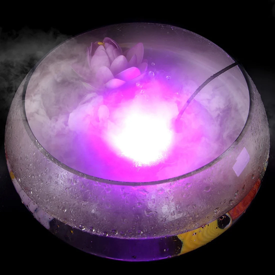 LLCS-Mini Mist Maker Fogger Ultrasonic Atomizer Spatter Guard Humidifier Diffuser DIY Parts Water Retaining Frame EU Plug