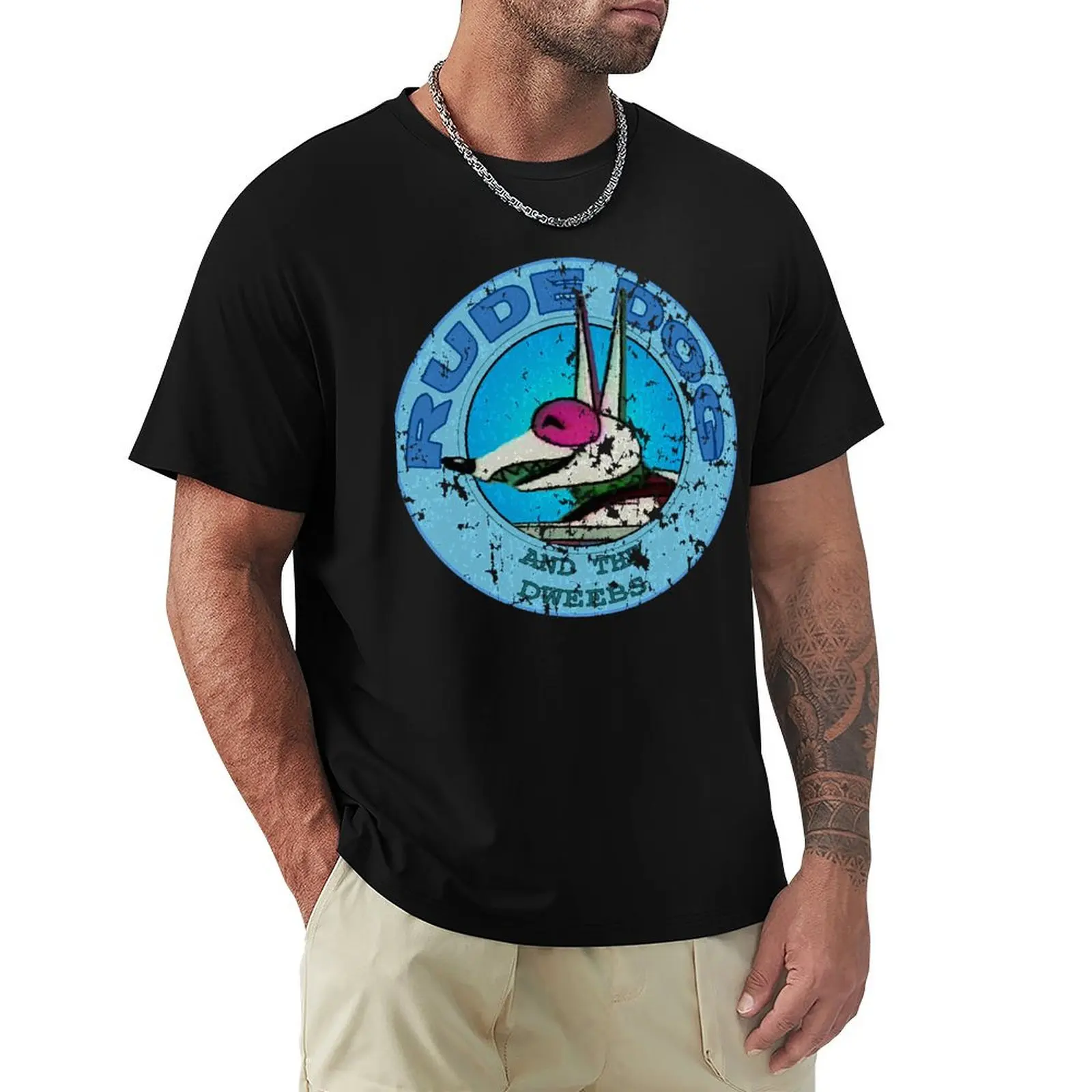 

Rude Dog and the Dweebs T-Shirt Casual Minimalist Short Sleeve Top
