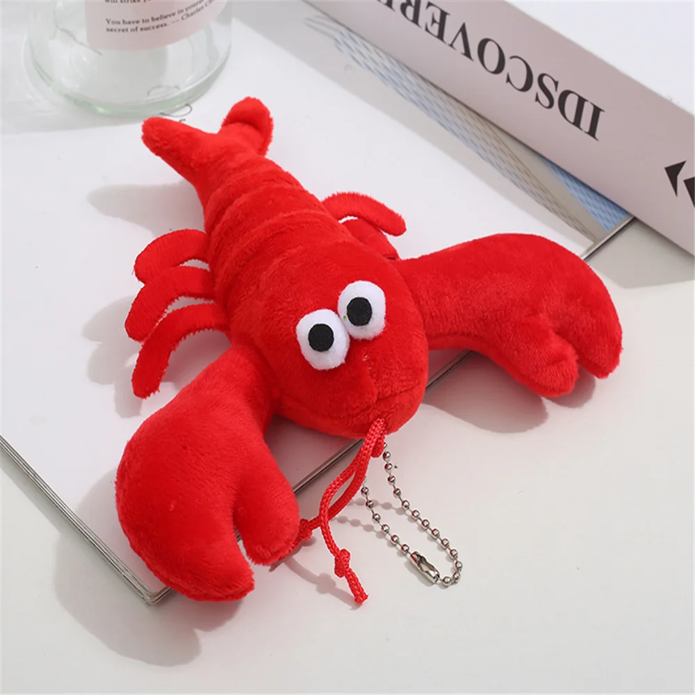 Red Crab Toy , NEW 13CM Crab Lobster Keychain Plush DOLL ; Plush Stuffed TOY