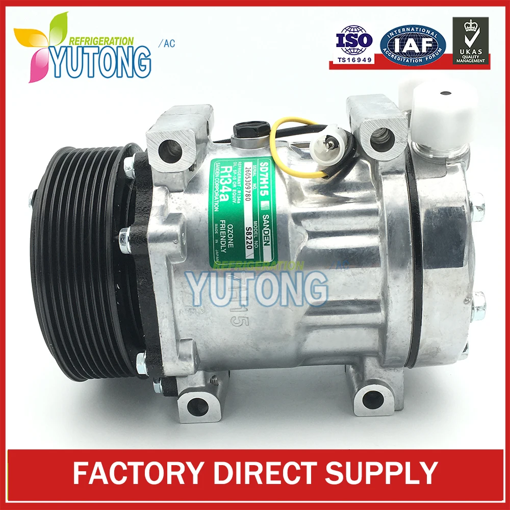 SD7H15 Air Compressor For Freightliner Navistar Kenworth SD4491 4626 4695 4699 4752 4780 Mack Peterbilt Volvo Auto Ac Compressor