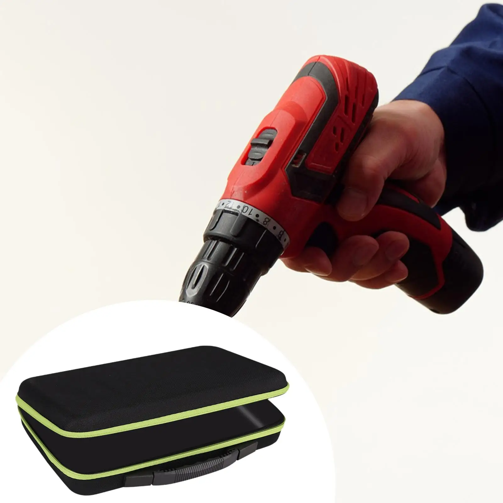 Heavy Duty Hard Case Tool Box Large Organizer Zipper Closure for Tools Suitcase Electrician Carry Bag