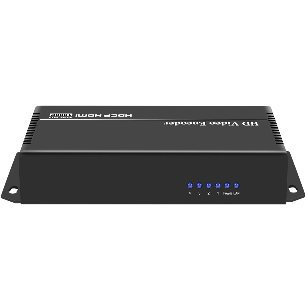 Cost-effective 4 Channels 4K HEVC H.264 H.265 HDMI Video Encoder HDMI to IP Streaming Encoder with UDP HLS RTMP RTSP RTMPS SRT