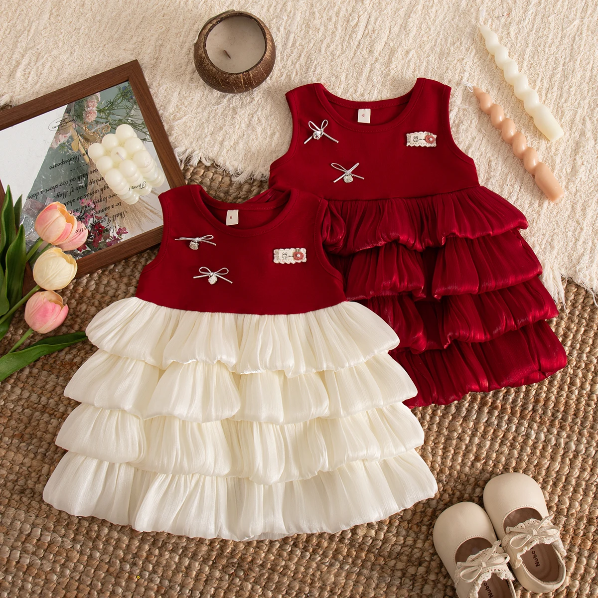 vestidos-de-verao-para-meninas-vestido-de-tule-sem-mangas-com-laco-vestido-fofo-para-aniversario-e-casamento-roupas-para-bebes-meninas