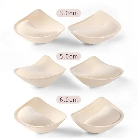 3/5/6cm 두꺼운 푸시 업 브래지어 패드 삽입 여성 속옷 유방 리프트 통기성 스폰지 패딩 브래지어 패드 라이닝 수영복 브래지어 삽입