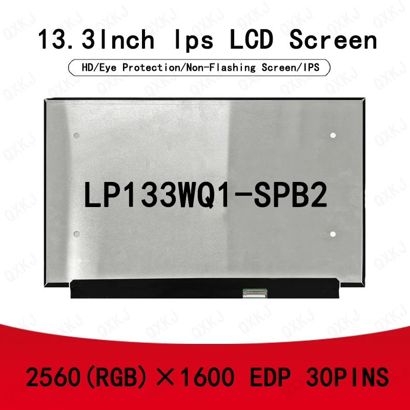 

30pin LP133WQ1-SPB2 13.3-inch 2560*1600 Wholesale for LCD Panel Display Screen Replacement Laptop Monitor