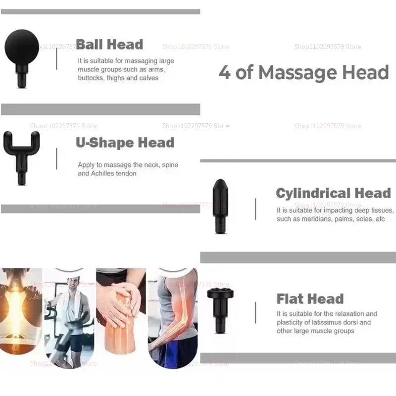 مسدس فآسيا محمول جديد لتدليك الأنسجة العميقة معدات تدليك صغيرة خفيفة الوزن وقابلة للتعديل مناسبة للجسم بالكامل