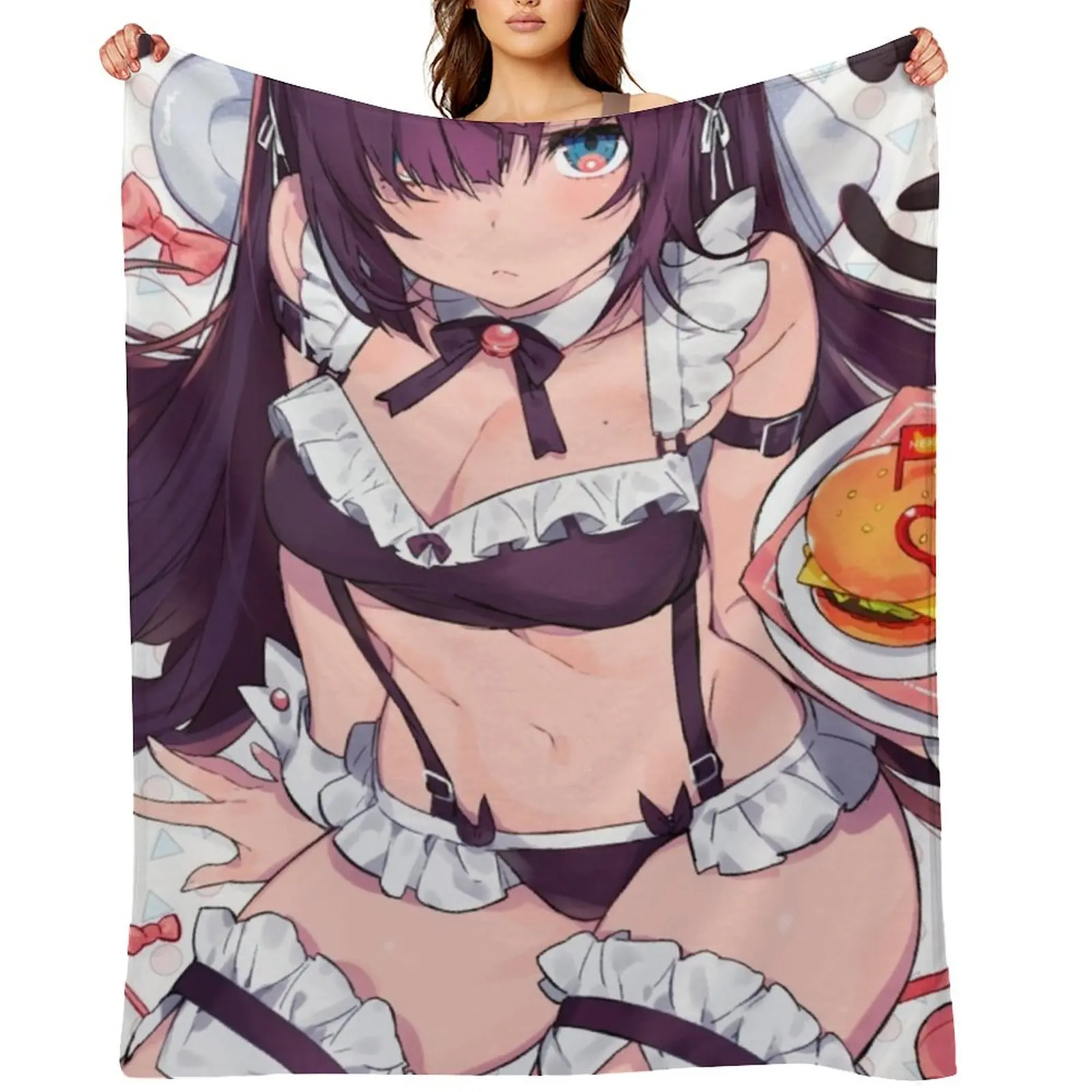 

Maid anime girl Throw Blanket Sofa Thermal Kid'S Heavy Blankets