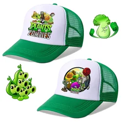 Plants vs. Zombies Children Baseball Cap Hip Hop Dome Summer Hat Cartoon Anime Kids Birthday Cute Gifts Adjustable Breathable