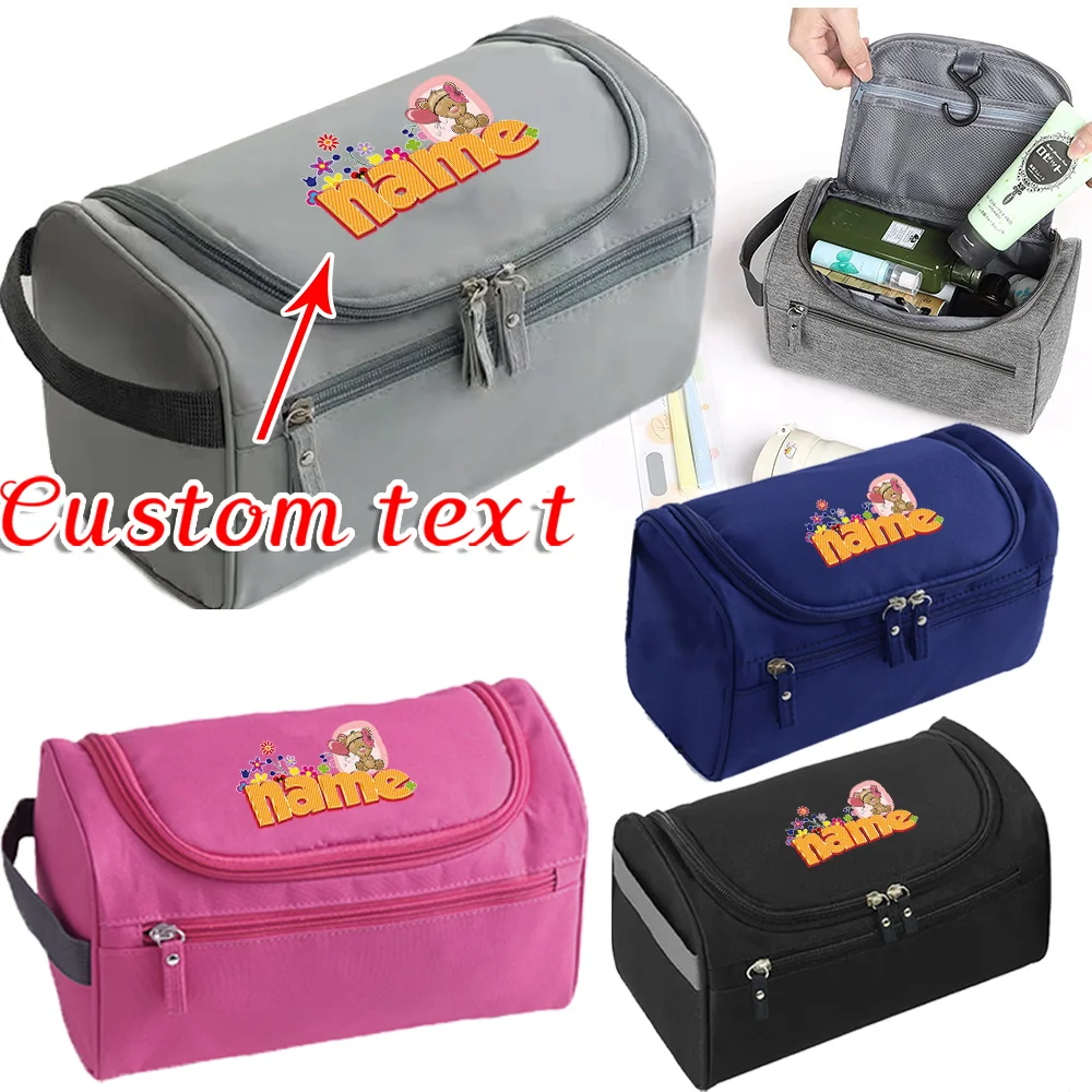 Personalized Customized Women's Makeup Bag Toiletries Storage Bag Hanging Waterproof Toiletries Bag Customized Product