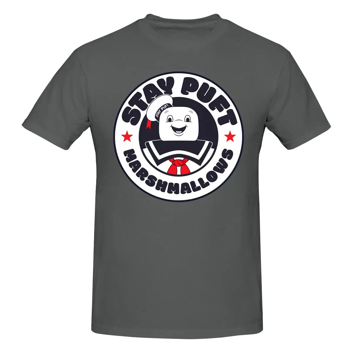 Funny STAY PUFT MARSHMALLOW MAN Men's T-shirt Printed Tops are loose and slim fit Women's T-shirts