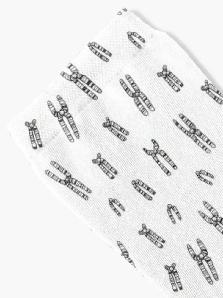 Condensed Chromosomes Pattern (old design) Socks heated floral Men Socks Luxury Brand Women's