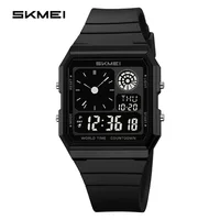 Reloj electrónico deportivo Digital SKMEI 2347 con hora de luz diurna para hombres y mujeres, Reloj de pulsera cronógrafo resistente al agua para estudiantes al aire libre, Reloj