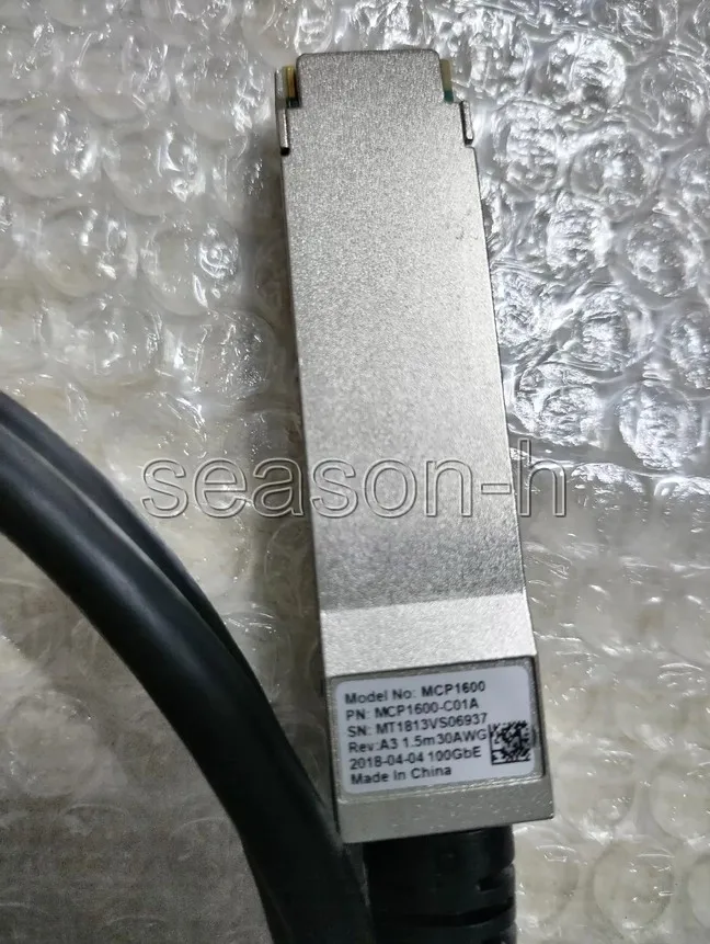 MCP1600-C01A 100GbE QSFP28 Direct Attach Passive Copper Cable 1.5M