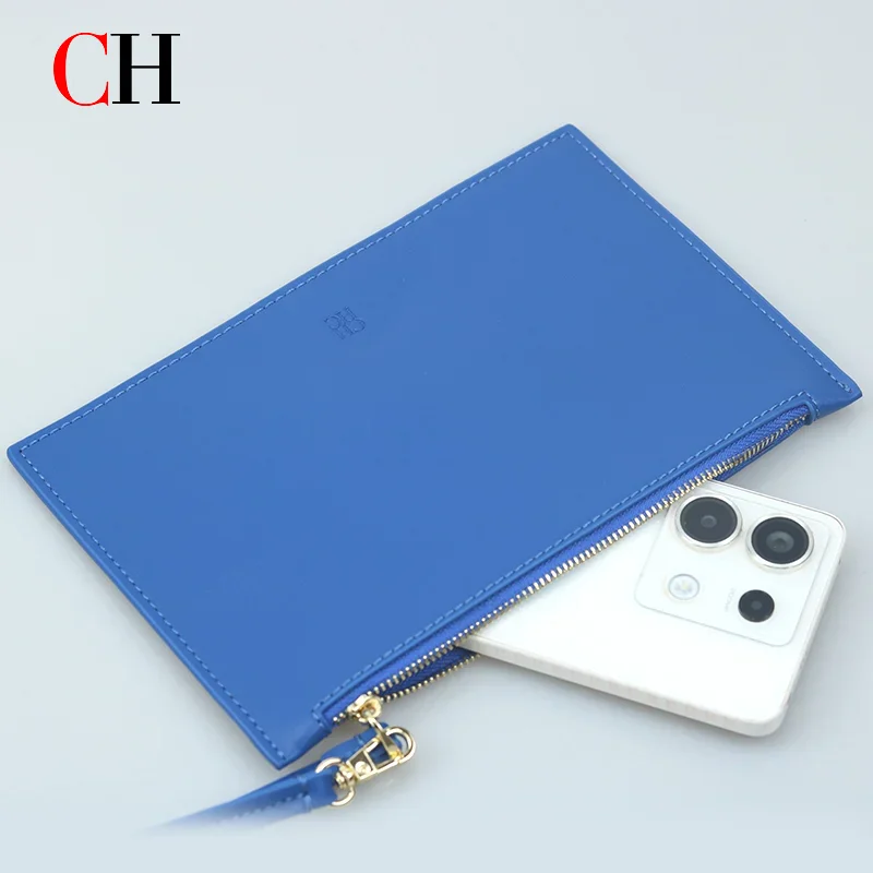 

CH Brand Leather Business Storage Bag Available In Multiple Colors Waterproof Small Bag With Zipper Storage Bag