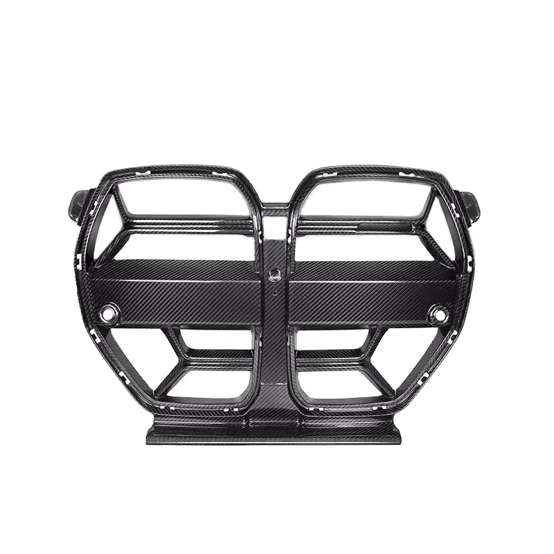 MRD Carbon Fiber Grill Fit for CSL Style G80 G82 M3 M4 Modified Front Bumper With ACC.