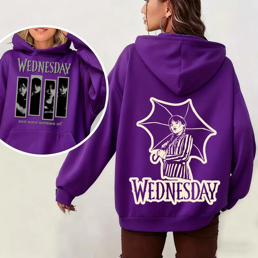 Wednesday Addams Painting-Limited! Men And Women Cotton Sweatshirt Hoodie Wednesday Adams Merlina Addams Wednesday