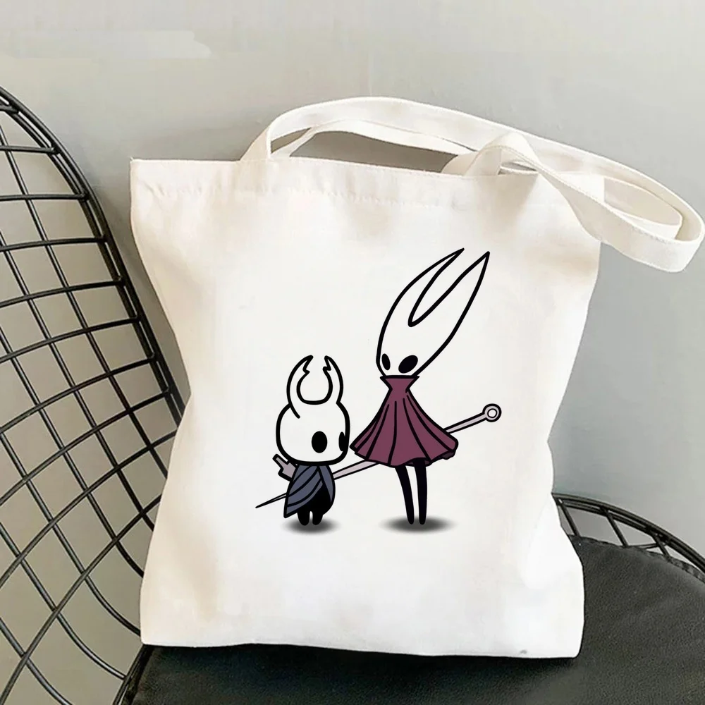 Hollow Knight tote bag reusable shopping grocery personnalisable shoulder  femme