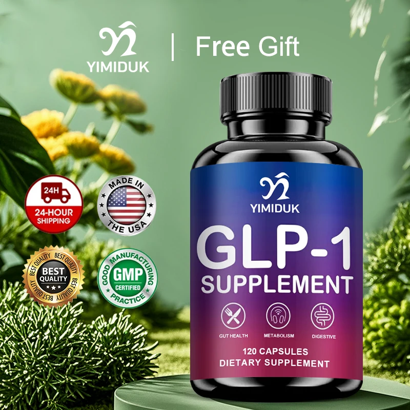 

GLP-1 Supplements, with Synbiotics, Cinnamon Bark Extraict, Support Effective Slimming, Digestive, Energy, Natural Formula