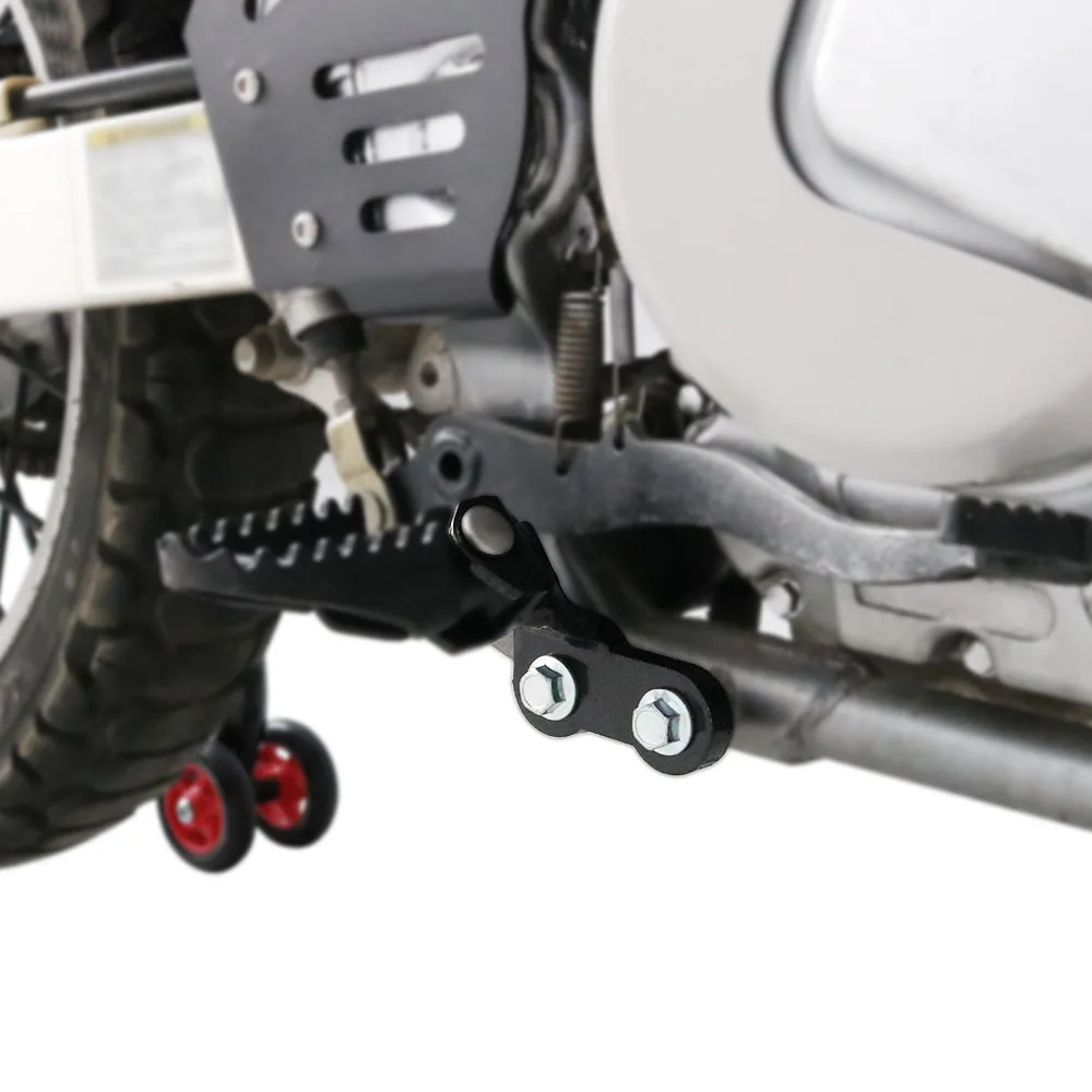 Footpeg Lowering Mounts For Suzuki DR650 1996-2024 – Black Iron, Left & Right