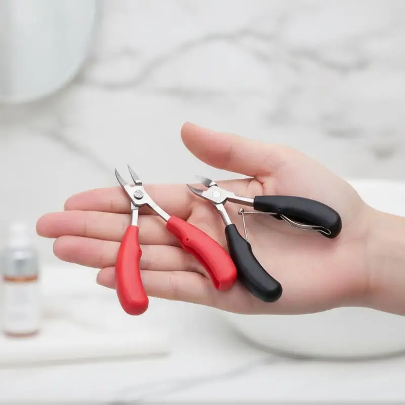 Ingrown Toenail Clipper Drop Resistant Stainless Steel Sharp Curved Jaw Cutter Sturdy Pedicure Tool for Home Salon Use