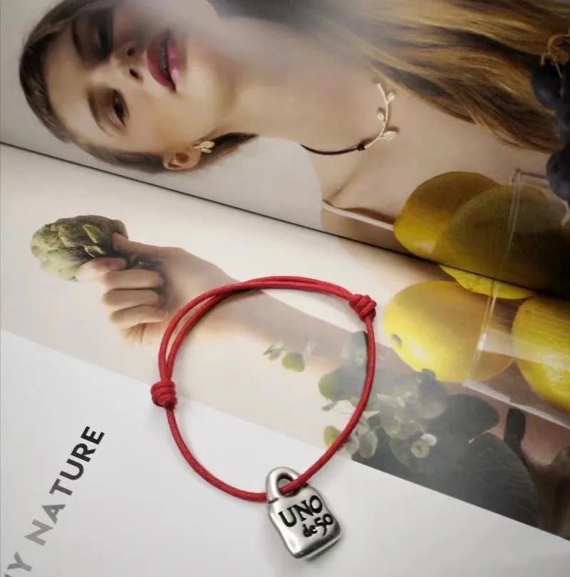 Yisheng Leather alloy bead Bracelet, Silver clasp, fashion, with logo, wholesale, new 2021, European fashion gift bracelet