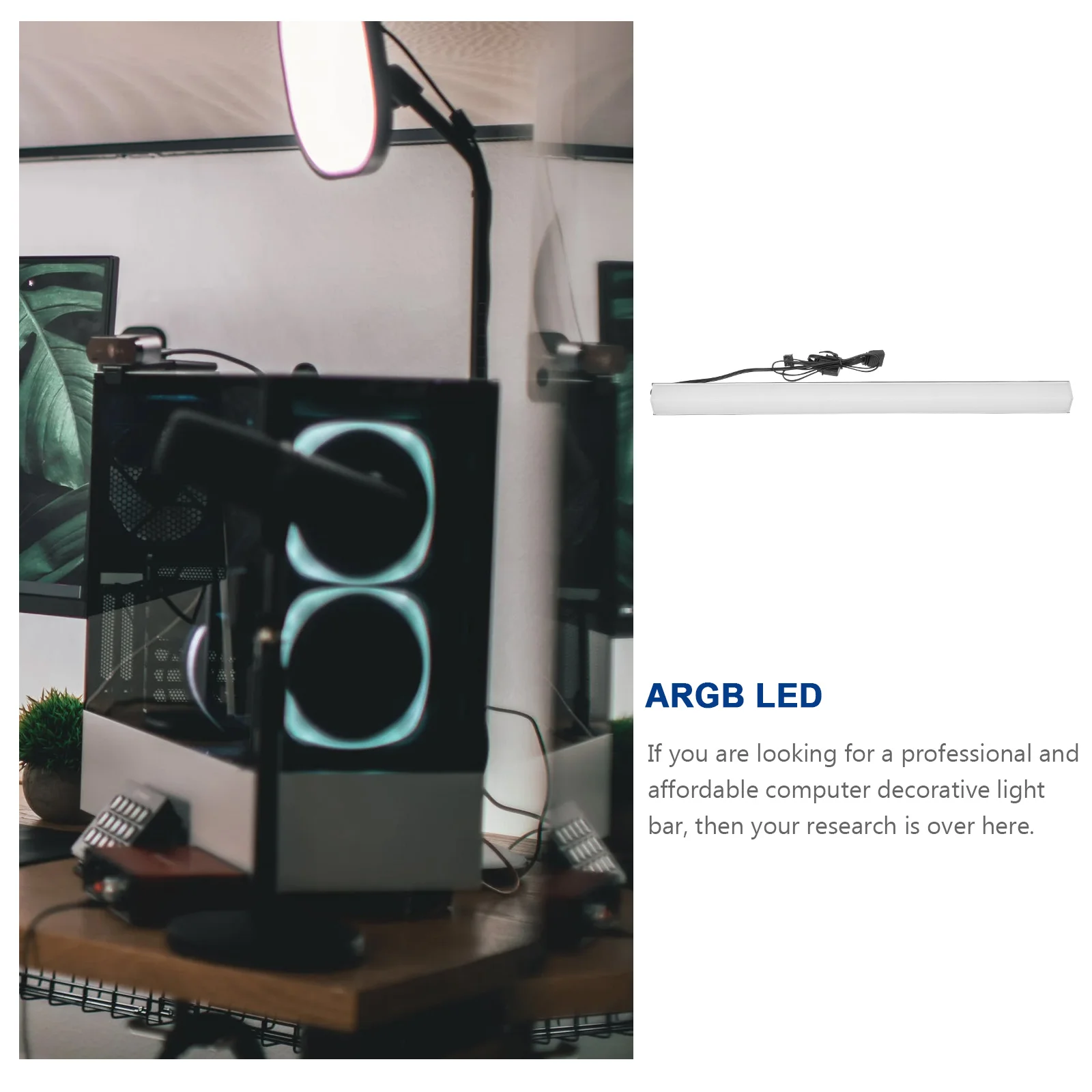 

Магнитная светодиодная панель Argb 5 В для ПК, высокая яркость, кристально чистая подсветка, программируемая 16 м цветов, полоса из алюминиевого сплава для игр