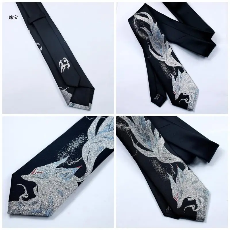 

X5QE Uniform Teen College Necktie Cosplay Costume Tie Gift Halloween Party Necktie