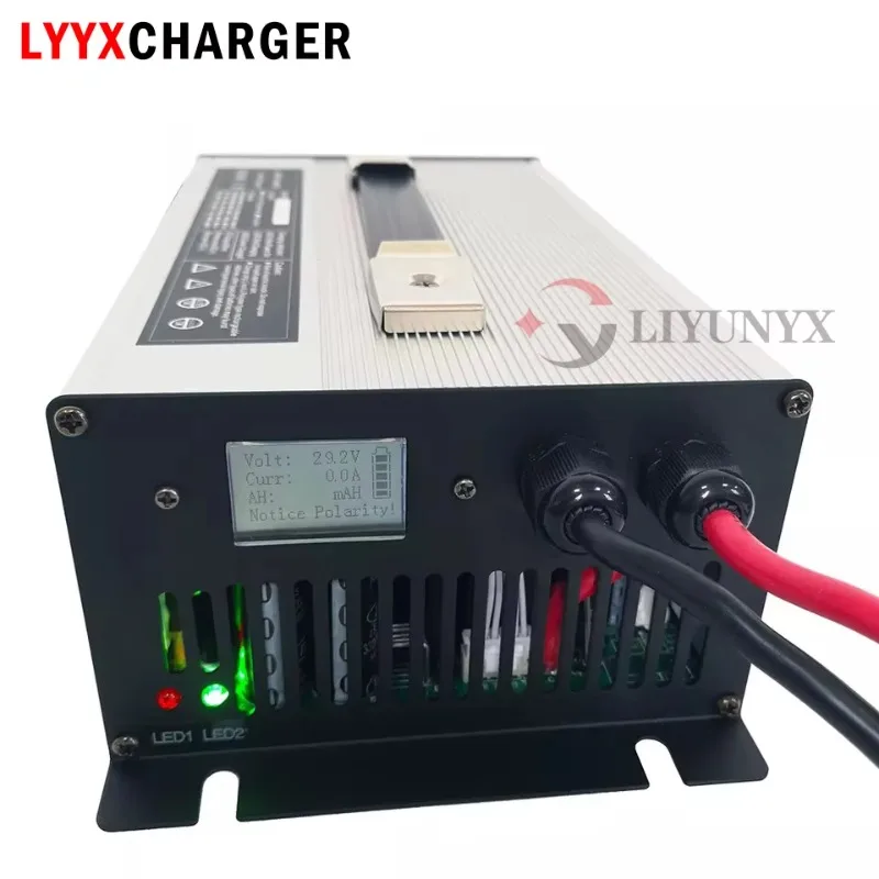 

2025 New StyleLCD Display 72V 15A Charger For Forklift Motorcycle Scooter E-rickshaw Mobility Car 72 Volt 87.6V 84V Chargers 87.