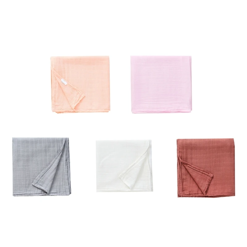 

Lightweight Newborn Baby Infant Muslin Gauze Cotton Swaddle Blanket Wrapping Baby Bath Towels Breathable Comfy Swaddle