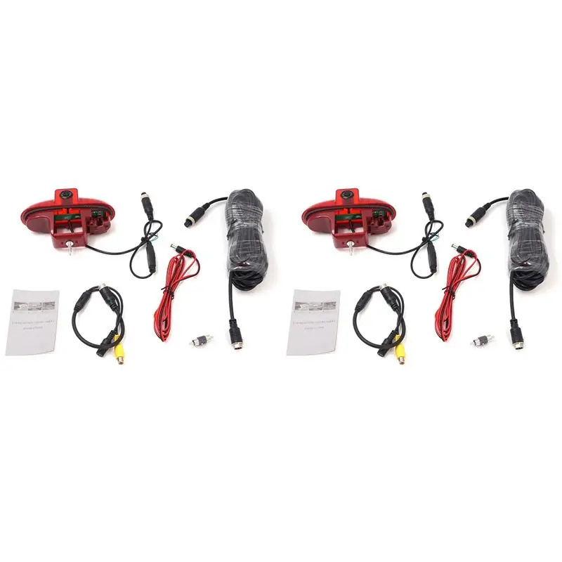 2X Backup Brake Light Reversing Rear View Camera CMOS For Opel Vivaro/Trafic 2001-2014 170 Third Brake Light Camera-N30R