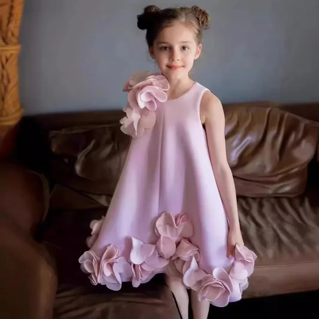 

Children's Girly Dresses Flower Girl Princess Dress Infant Toddler Elegant Vestido Pageant Baby Clothes Wedding Party Clothing
