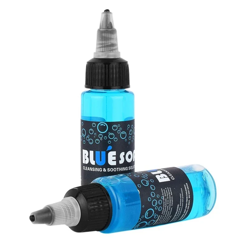 Microblading 40ml Blue Soap Cleansing & Soothing Solution Avoiding Skin Irritation Tattoo Studio Supply Tattoo Accessories