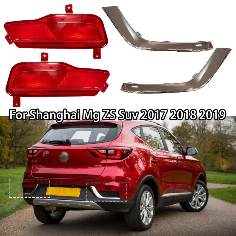 

Car Rear Bumper Fog Light Reflector Light Stop Lamp Brake Light Decorative Strip For Mg ZS For Shanghai Mg Suv 2017 2018 2019