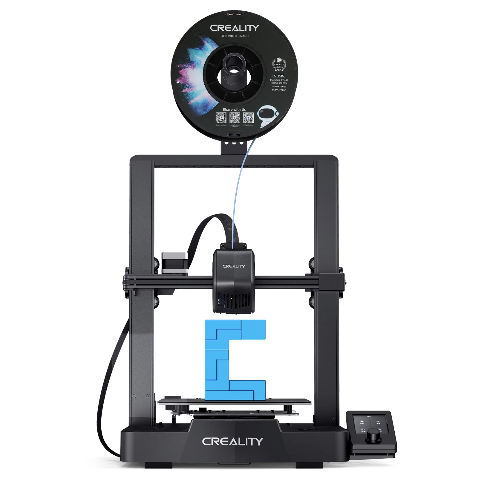 Creality Ender 3 V3 SE 3D Printer: 250mm/s High-Speed Printing with Sprite Direct Extruder, CR Touch Auto Leveling, Dual Z-Axis & Y Linear Shafts | Auto Filament Loading, Quick 3-Step Assembly