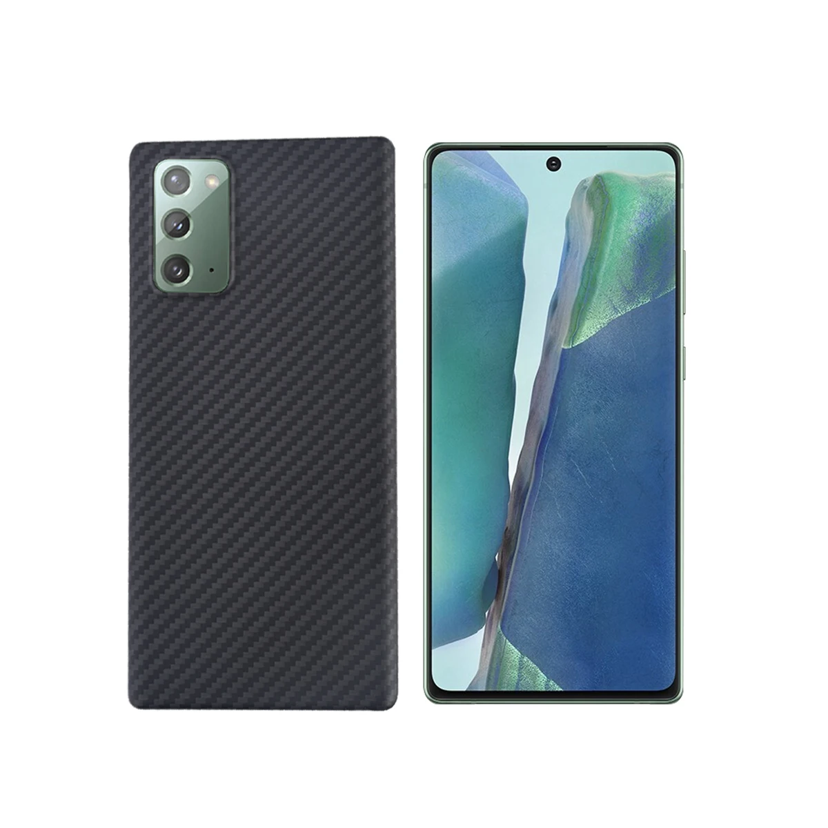 Carbon Fiber Phone Case For Samsung NOTE 10 20 Ultra Ultra-thin Anti-fall Business Cover NOTE20 Shell