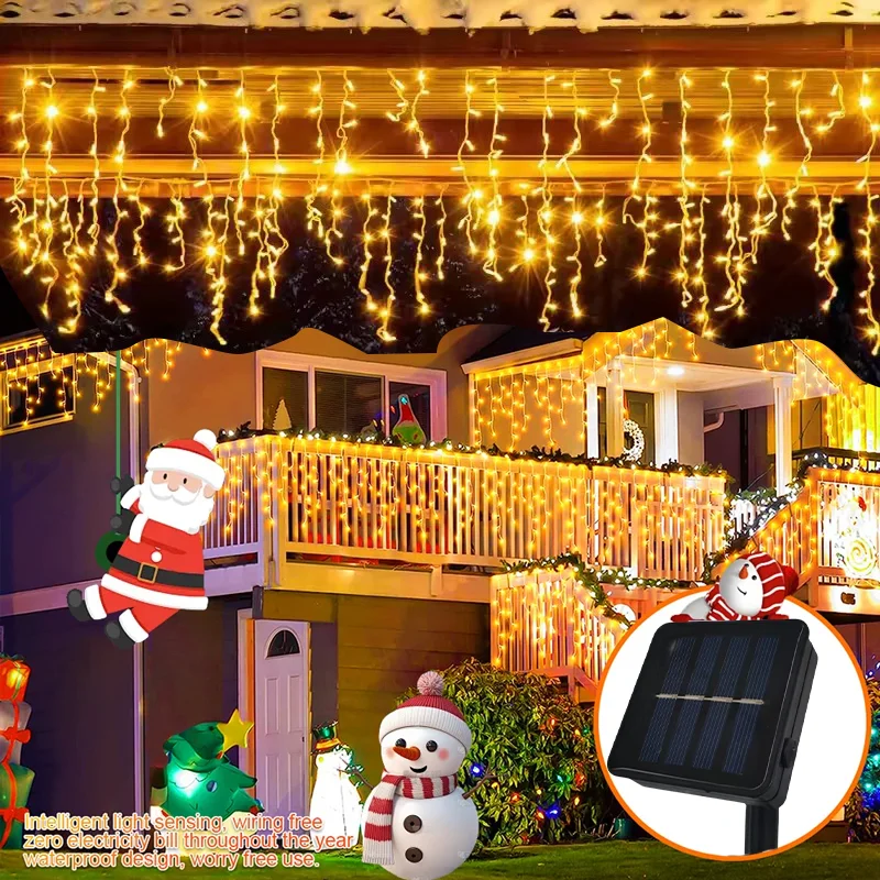 

Наружный водонепроницаемый солнечный свет, светодиодный ледяной бар, свадебная вечеринка, сад, двор, украшение, гирлянда, праздничный дом, мебель