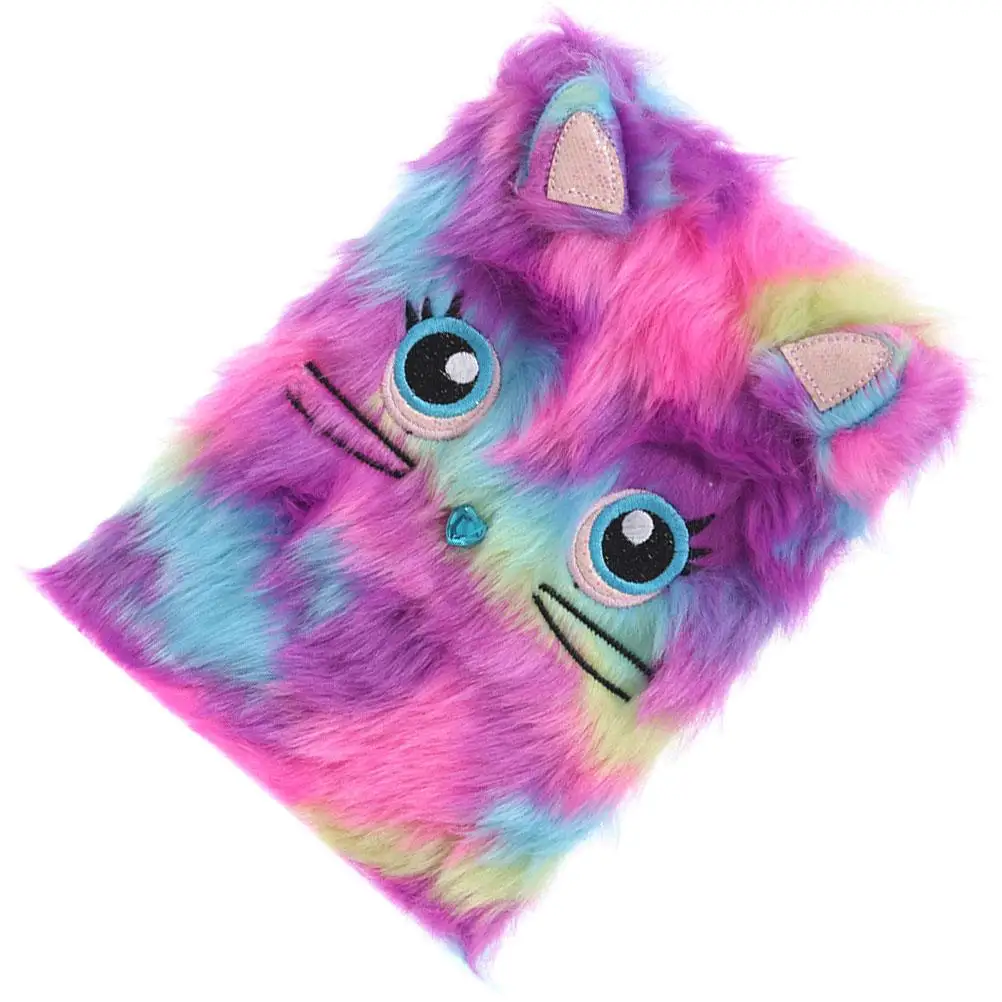 Diary Notebook Notebooks Girls Fuzzy Journal Small The Writing Pad Cartoon Students Supplies Heart