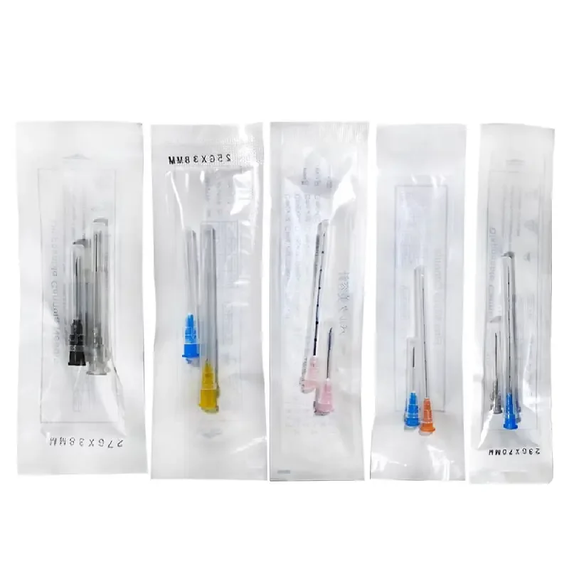 CE Blunt Cannula 18G 21G 22G 23G 27G 30G 25mm 38mm 50mm 70mm 100mm Safe Injection Fine Blunt Micro Cannula For Dermal Filler