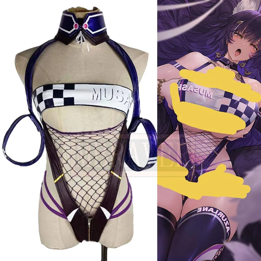 

Azur Lane IJN Musashi Sexy Racing Suit Cosplay Party Christmas Halloween Costume Custom Made Any Size