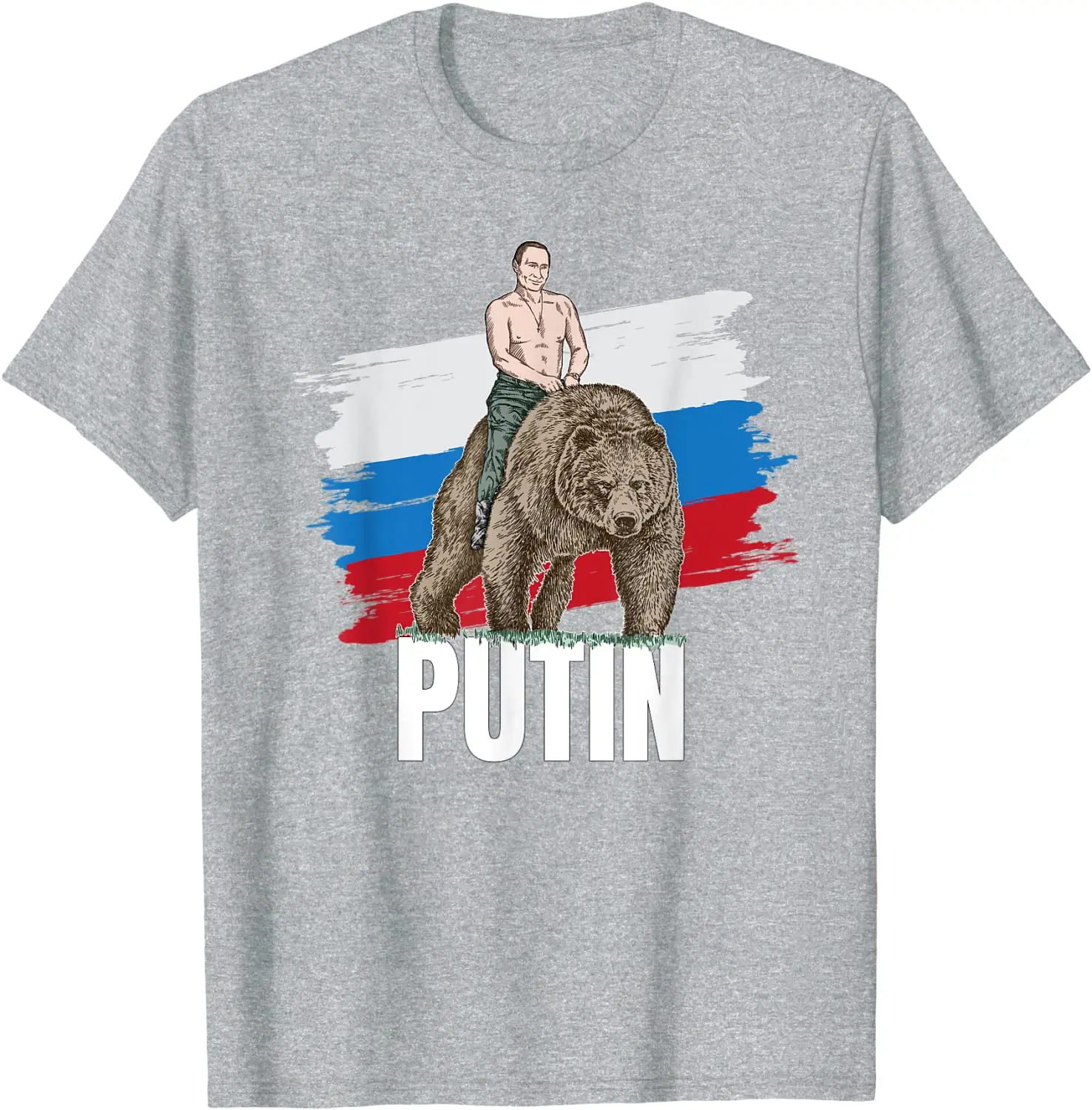2026 New Putin in Charge of The Russian President Moscow Gift Men's and Women's Universal T-shirt Short Casual Cotton